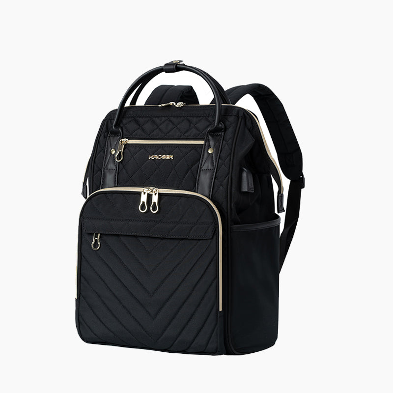 Quilted laptop backpack online