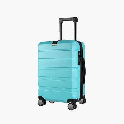 KROSER Hardside Expandable Carry On Luggage, Lake Blue